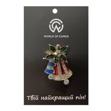 Металевий значок (пін) Christmas Bells, (12136)