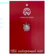 Металлический значок (пин) Clock (Silver), (13335)