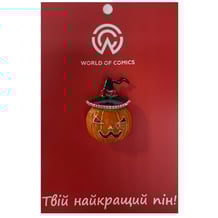 Металлический значок (пин) Halloween Pumpkin, (13342)