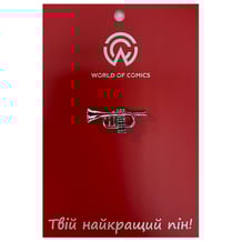 Металлический значок (пин) Trumpet (Silver), (13352)