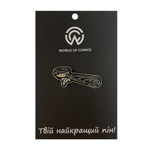 Металлический значок (пин) Portafilter (Black / Gold), (13387)