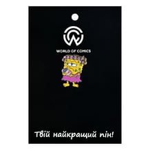 Металевий значок (пін) SpongeBob SquarePants: SpongeBob In Hair Curlers, (10537)