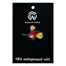 Металлический значок (пин) Studio Ghibli: Kiki's Delivery Service: Kiki and Jiji: Sabrina Spellman and Salem Saberhagen Parody, (10618)