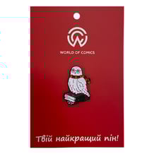 Металевий значок (пін) Wizarding World: Harry Potter: Hedwig on Books, (10733)