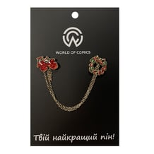 Металлические значки (пины) Mittens and Wreath, (12105)