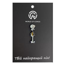 Металлический значок (пин) SpongeBob SquarePants: Squidward (X-Rayed), (12328)