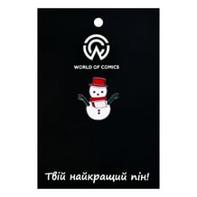 Металлический значок (пин) Snowman, (12422)