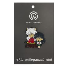 Металлический значок (пин) Inuyasha: Inuyasha and Kagome, (12477)