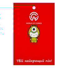 Металлический значок (пин) Hello Kitty: Kitty White: Mike Wazowski Parody, (12748)