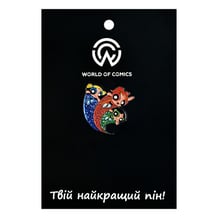 Металлический значок (пин) The Powerpuff Girls: Blossom, Bubbles, Buttercup, (12840)