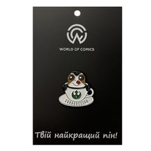 Металлический значок (пин) Star Wars: The Mandalorian: Porg: «Capporgcino», (13508)