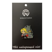 Металлический значок (пин) Fullmetal Alchemist: Edward and Alphonse, (13552)