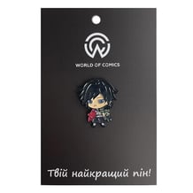 Металлический значок (пин) Demon Slayer: Giyuu Tomioka (Chibi), (13603)