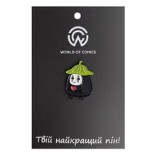 Металевий значок (пін) Studio Ghibli: Spirited Away: Kaonashi w/ Heart, (13607)