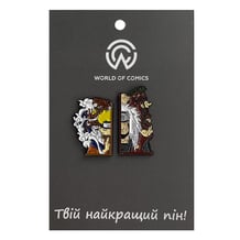 Металевий значок (пін) Naruto: Naruto and Jiraiya, (13646)