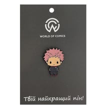 Металлический значок (пин) Jujutsu Kaisen: Itadori (Chibi), (13686)