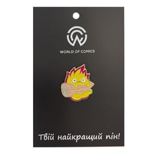 Металлический значок (пин) Studio Ghibli: Howl's Moving Castle: Calcifer, (13747)