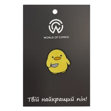 Металлический значок (пин) Duckling w/ Knife (Meme), (13776)