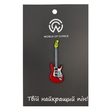 Металлический значок (пин) Electric Guitar (Red), (13783)