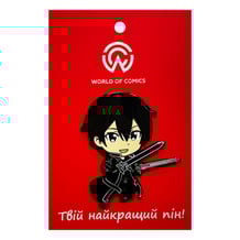 Металевий значок (пін) Sword Art Online: Kirigaya Kazuto, (13874)
