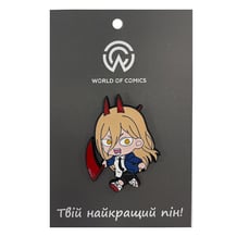 Металевий значок (пін) Chainsaw Man: Power (Chibi), (13904)