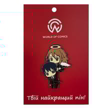 Металевий значок (пін) Chainsaw Man: Aki and Angel Devil, (13905)