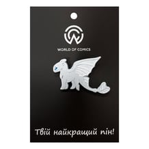 Металлический значок (пин) How to Train Your Dragon: Light Fury, (13973)