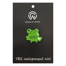 Металевий значок (пін) Frog: «Really?», (13995)