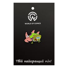 Металевий значок (пін) SpongeBob SquarePants: Patrick and SpongeBob, (14021)