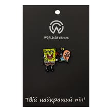 Металлический значок (пин) SpongeBob SquarePants: SpongeBob w/ Gary, (14022)