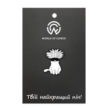 Металлический значок (пин) Jujutsu Kaisen: Gojo Cat, (14049)
