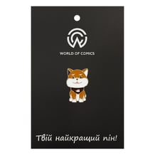 Металлический значок (пин) Shiba Inu, (14119)