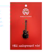 Металлический значок (пин) Guitar (Black), (14120)