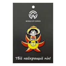 Металлический значок (пин) One Piece: Luffy on Thousand Sunny (Chibi), (14139)