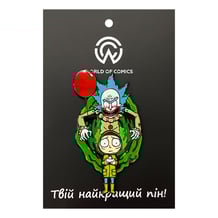 Металевий значок (пін) Rick & Morty: It Parody, (14144)