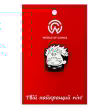 Металлический значок (пин) Jujutsu Kaisen: Ryomen Sukuna (Chibi), (14276)