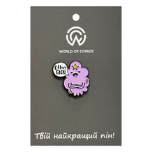 Металлический значок (пин) Adventure Time: Lumpy Space Princess: «Oh My Glob‎», (14286)