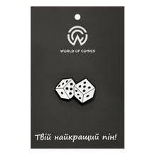 Металевий значок (пін) Two Dice, (14408)