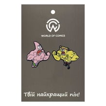 Металевий значок (пін) SpongeBob SquarePants: Muscular SpongeBob and Patrick Bodybuilders, (14451)