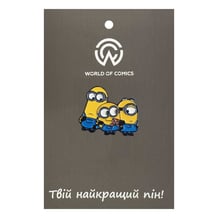 Металевий значок (пін) Minions: Bob, Stuart and Kevin, (14453)
