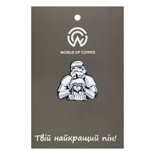 Металлический значок (пин) Star Wars: Stormtrooper Making Heart, (14459)