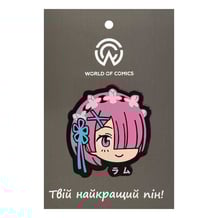 Металлический значок (пин) Re:Zero: Ram (Head), (14476)