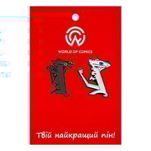 Металевий значок (пін) How to Train Your Dragon:  Toothless and Light Fury (Meme), (14494)