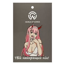 Металевий значок (пін) Darling in the Franxx: Zero Two, (14506)