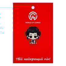 Металевий значок (пін) K-Pop Demon Hunters: Zoey (Chibi), (14519)