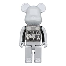 Bearbrick: My First Baby (400%) (White/Black) , (44451)