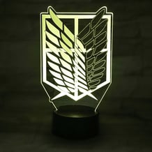 Акриловий світильник Attack on Titan: Survey Corps: Logo, (44701)