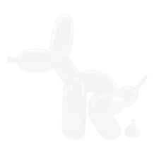 Jeff Koons: POPek: Pooping Balloon Dog (23) (White), (45082)