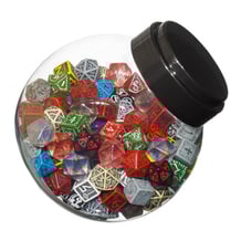 Игральные кубики Q-Workshop: Jar of dice: D6, D10, D20 (1 шт. рандомно), (493081)
