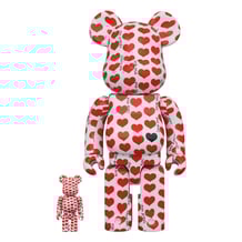 *Original* Be@rbrick: Hide: White Heart (Set) (100% & 400%), (610528)